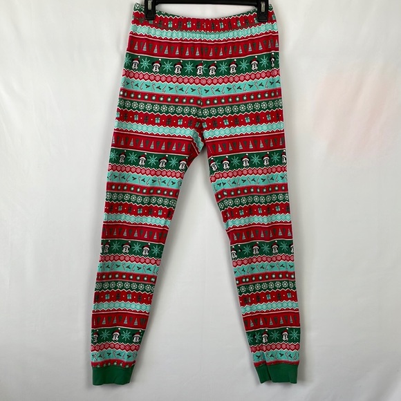 Disney Other - Disney Minnie Mouse Red and Green Christmas Holiday Pajama Pants - Size Small